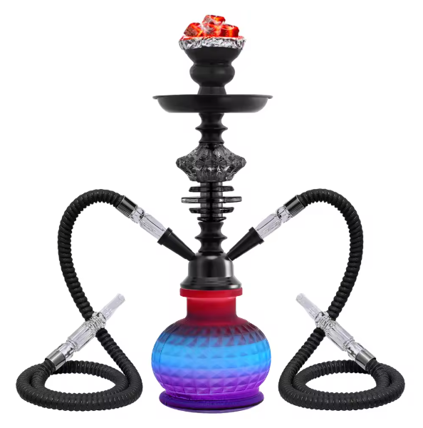 Shisha Bunt, Zwei Schläuche, Arabische Wasserpfeife, Tabakgenuß, Freunde, Spaß